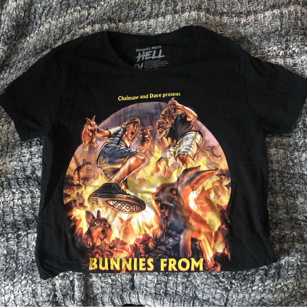 Chainsaw & Dave FrightRags Bunny Horror Tee